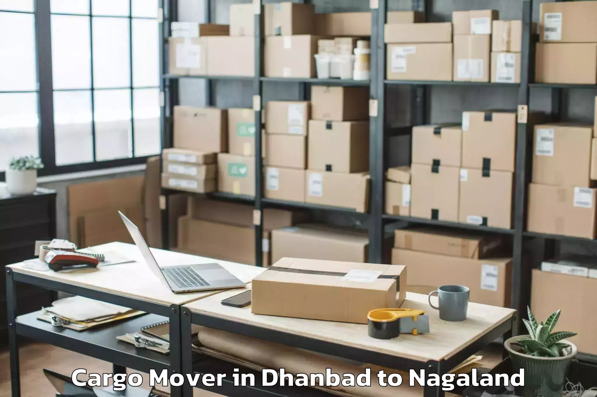 Easy Dhanbad to Kuhoboto Cargo Mover Booking